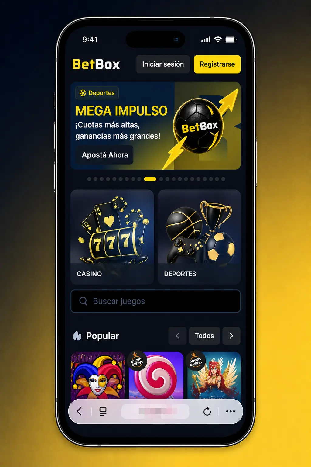 Pasos para descargar e instalar la app de Betbox en iOS mediante PWA desde Safari en iPhone o iPad