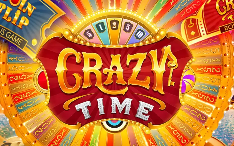 Gira la rueda en vivo para ganar giros y multiplicadores en Crazy Time en BetBox Casino.