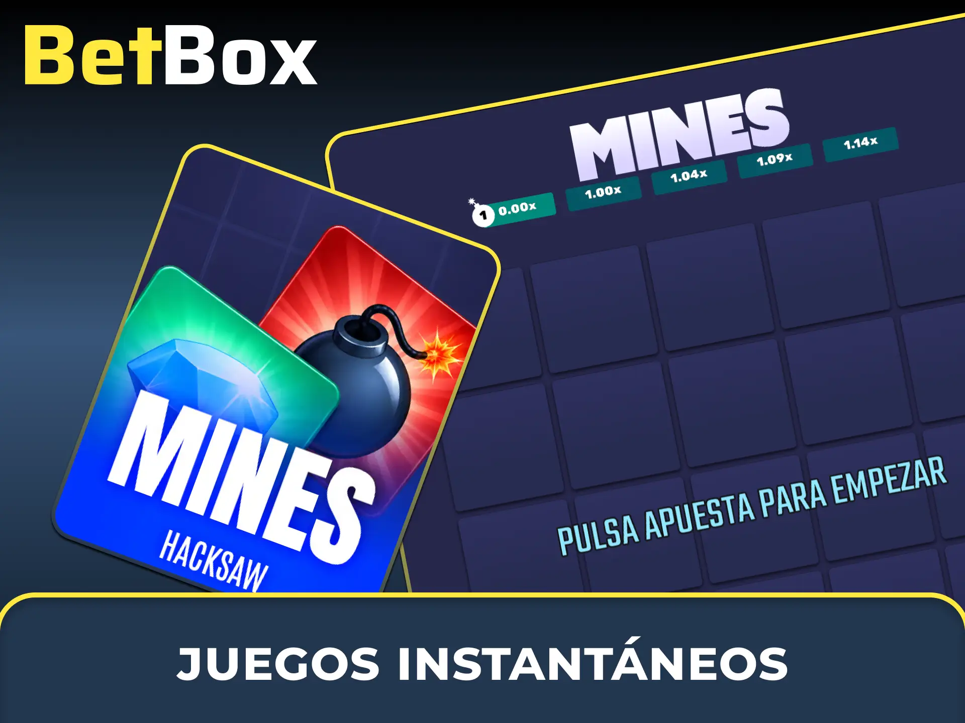 Obtené victorias al instante y disfrutá de partidas rápidas en los Juegos Instantáneos de BetBox Casino.